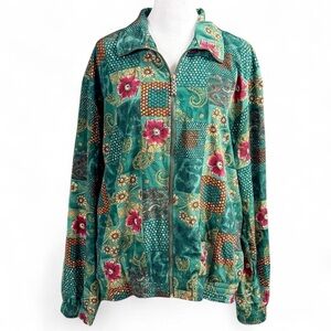 Vintage Teddi Floral Patchwork Green Jacket